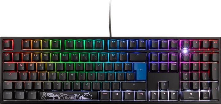 Actual product image Ducky ONE 2 Backlit PBT Gaming Keyboard, MX-Nature-White, RGB LED (DE, Cable)