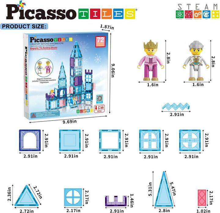 Actual product image PicassoTiles Picasso Tiles - Ice Winter Theme Set (PT22)