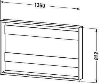 Image du produit Duravit Kit de montage LUMIÈRE & MIROIR pour Good et Better-Version 1361x139mm