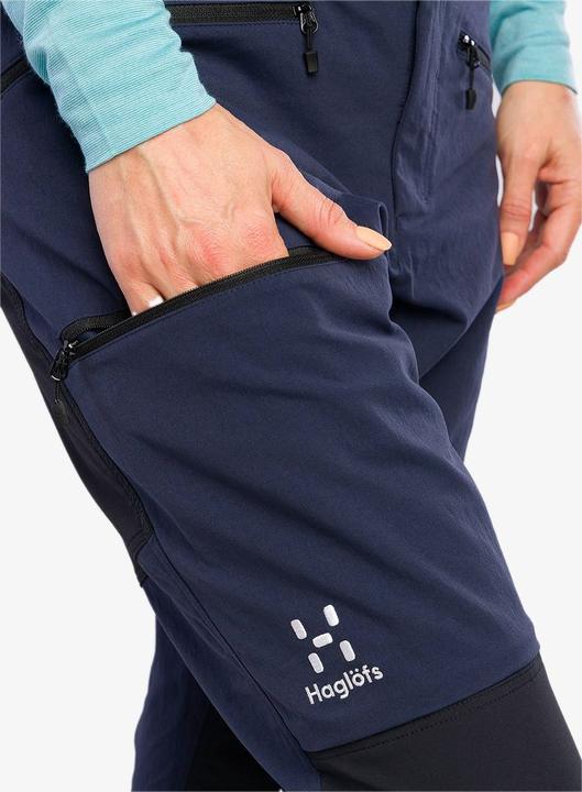 Actual product image Haglöfs Mid Slim Pant Women Tarn blue/true black (M)