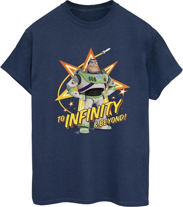 Actual product image Disney Womens/Ladies Toy Story Buzz To Infinity Cotton Boyfriend T-Shirt (S)