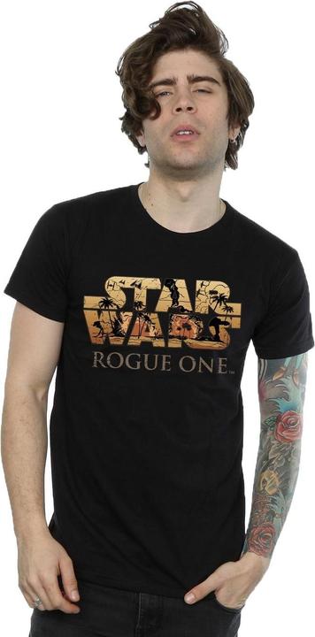 Image du produit Star Wars - T-shirt ROGUE ONE LOGO SCENE - Homme (M)