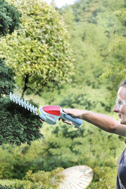 Actual product image Ikra IGBS 1054 (with bag& knife) (Cordless hedgecutters)