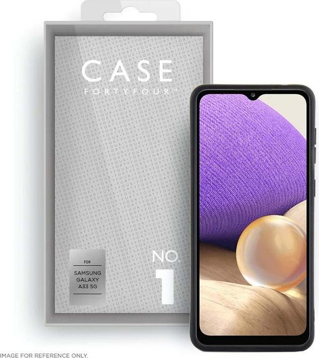 Actual product image Case FortyFour Soft cover No.1 black (Samsung Galaxy A33 5G)