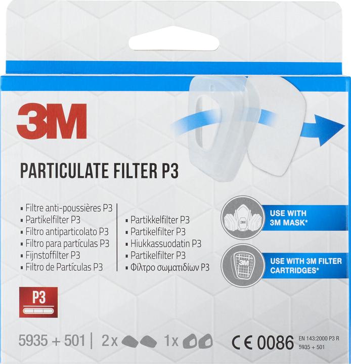 Produktbild 3M Partikelfilter (Atemschutzmaske Ersatzfilter)