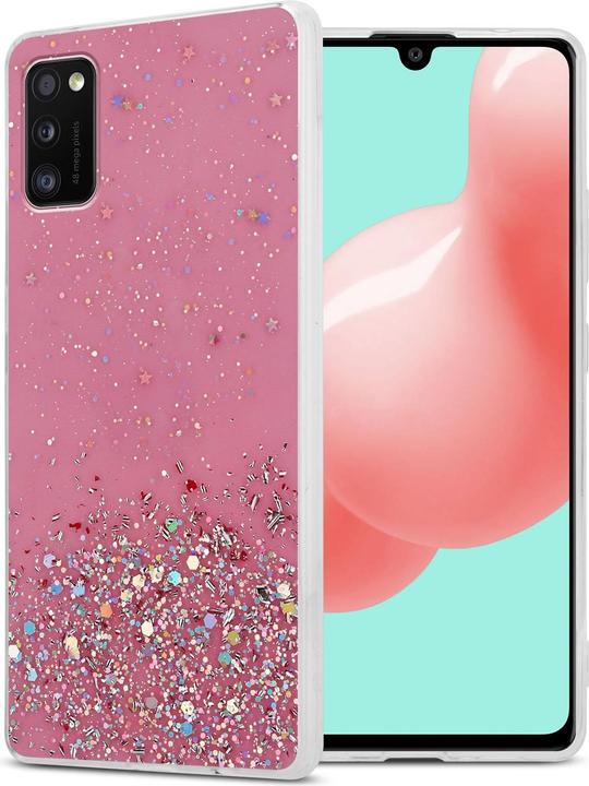 Actual product image Cadorabo TPU cover sparkling glitter (Samsung Galaxy A41)