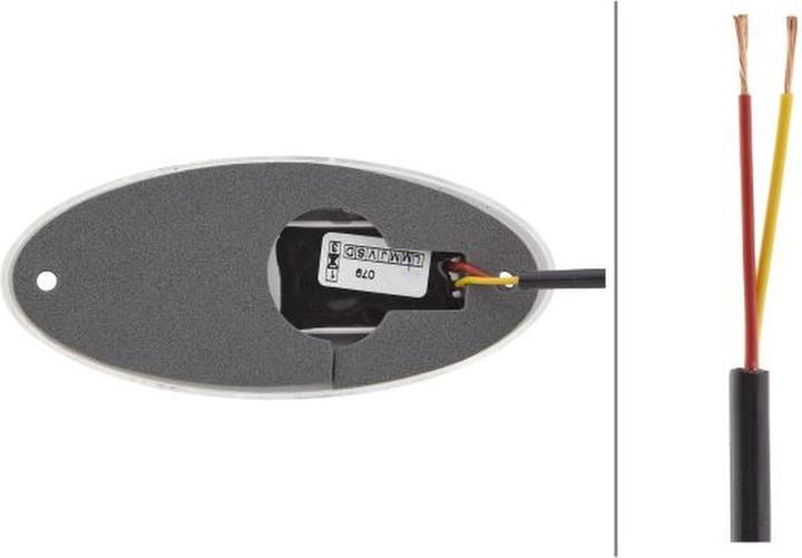 Actual product image Hella 80 Front position lights LED surface-mounted for CLAAS FENDT