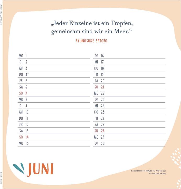 Produktbild Teamkalender 2025/2026. Für ein gutes Miteinander (Deutsch)