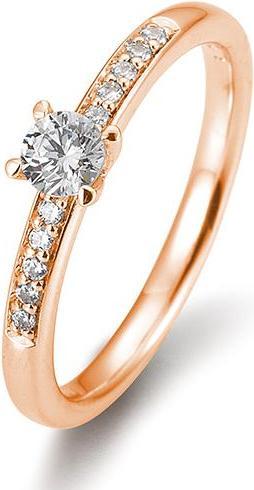 Immagine prodotto Breuning Anello di fidanzamento con pavé (48, 585/14 K Oro)