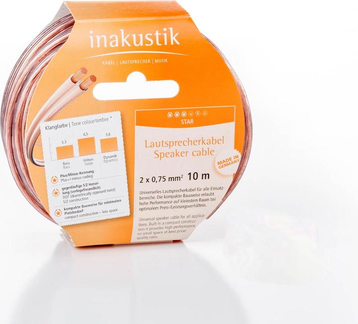 Immagine prodotto Inakustik Stella (10 m, 0.75 mm².)