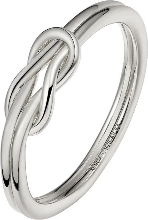 Actual product image Xenox Loveknot ring (54, 925 Silver)