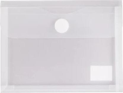Produktbild Foldersys Sichttasche A6 quer PP Klettverschluss mit Falte 20mm farblos matt (A6, 1 x)