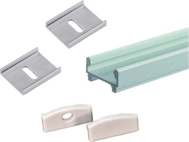 Rutec Alu-Profil flach 1St=2m B68405 12x23mm (f.Strips bis 18mm) inkl Zubehö (20000 cm)