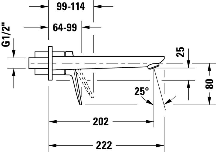 Actual product image Duravit Wave Single Lever Washbasin Mixer