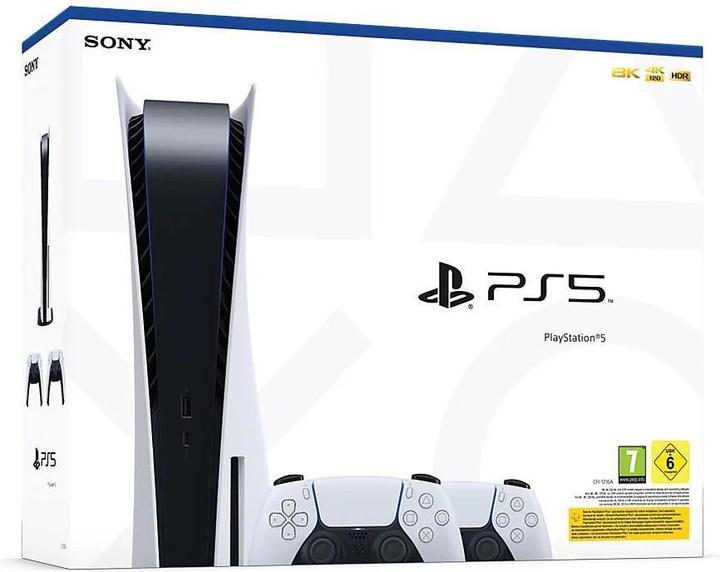 Actual product image Sony PlayStation 5 with second DualSense Wireless Controller