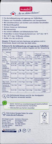 Produktbild dm Profissimo Gefrierbeutel (15 x)
