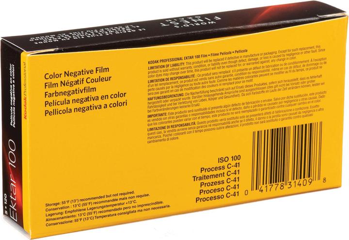 Actual product image Kodak Ektar 100 1x5
