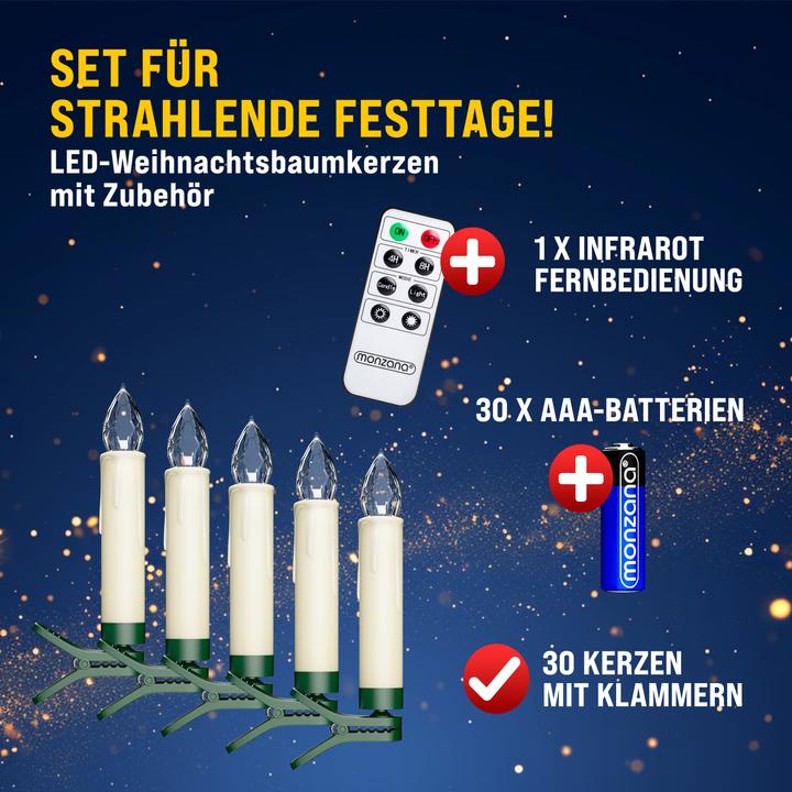 Produktbild Monzana Weihnachtsbaumkerzen (1 x)