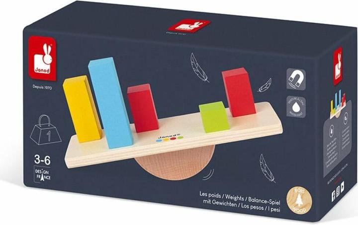 Immagine prodotto Janod Bilancia magnetica con pesi (Tedesco, Francese, Italiano, Inglese, Spagnolo, Olandese)