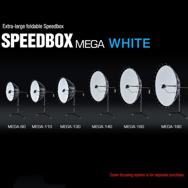 SMDV Speedbox Mega 110 Deep Softbox 110cm Wit Bowens Mount (Flash unit adapter)