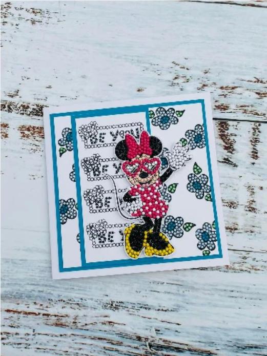 Immagine prodotto Craft Buddy Minnie Mouse, set di timbri Crystal Art A6