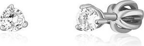 Produktbild JVD Charming silver stud earrings with zircons SVLE1501XH2BI - Diameter: 0.6 cm
