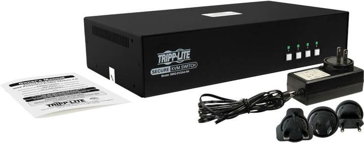 Produktbild Eaton Tipplite Secure Kvm Switch Dual Monitor Dvi To Dvi - 4-Port Niap Pp 3.0