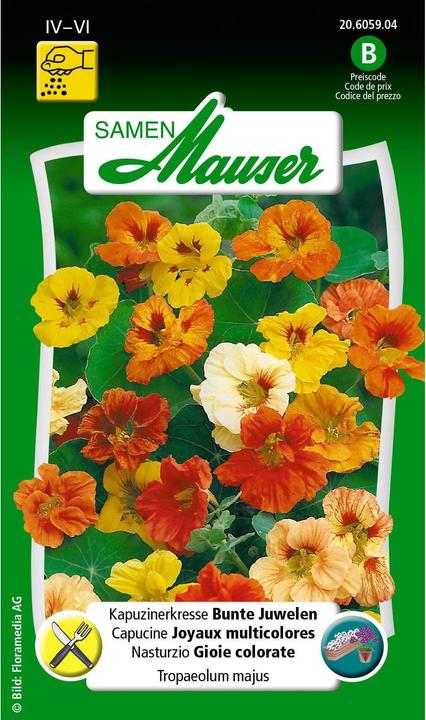 Produktbild Samen Mauser Kapuzinerkresse Bunte Juwelen (Kräutersamen)