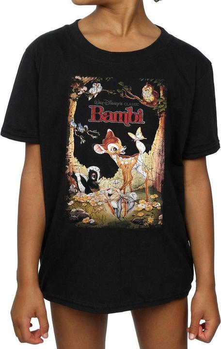Immagine prodotto Disney Bambi Retro Poster Maglietta Ragazze (140, 146)