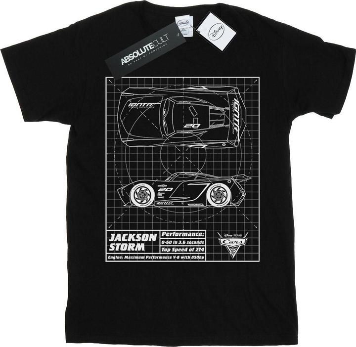 Disney Cars Jackson Storm Blueprint TShirt Jungen