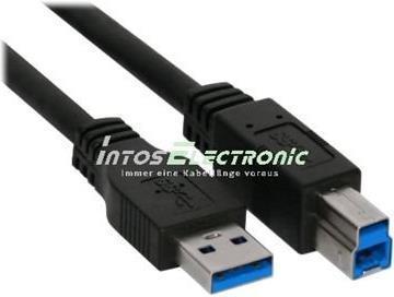 Produktbild InLine USB A — USB B (5 m, USB 3.0)