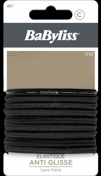 Produktbild BaByliss - Haargummi Rutschfest 6mm Schwarz *10 (Haargummi)