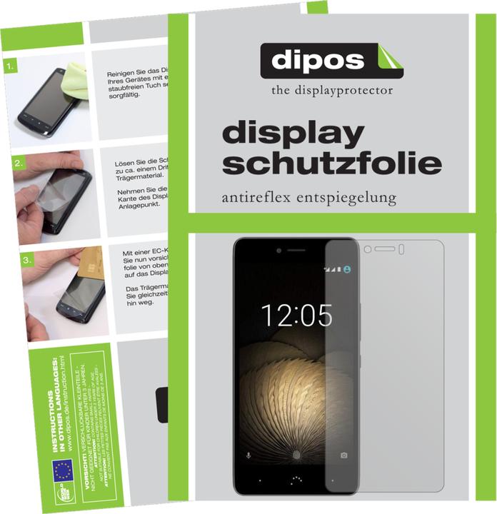 Immagine prodotto Dipos Pellicola Protettiva Antiriflesso (2 Pezzo/i, BQ Aquaris U Lite)