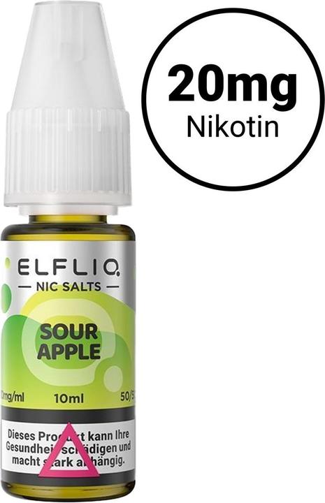 Produktbild Elfbar ELFLIQ, Sour Apple 20mg (Apfel)
