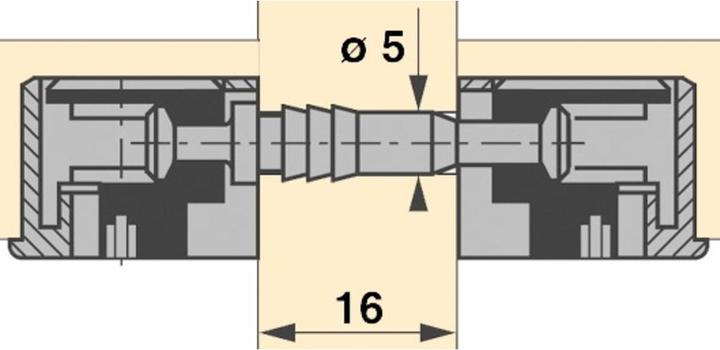 Produktbild Hettich Doppeldübel DU 712 / DU 867 (Einpressdübel, 100 Stk.)