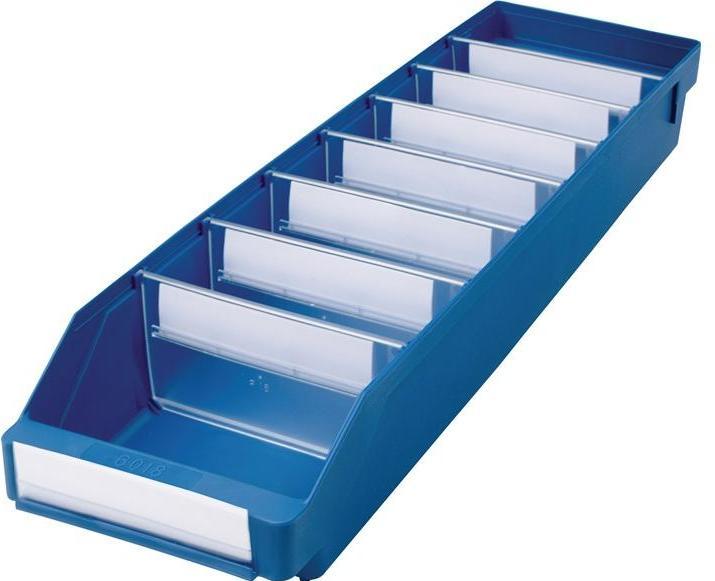 Image du produit Stemo Bac d'étagère L600xl180xH95mm bleu PP