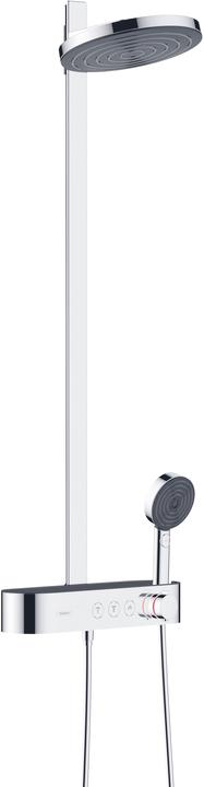 hansgrohe Showerpipe 260 2jet with ShowerTablet Select 400 : colour - chrome