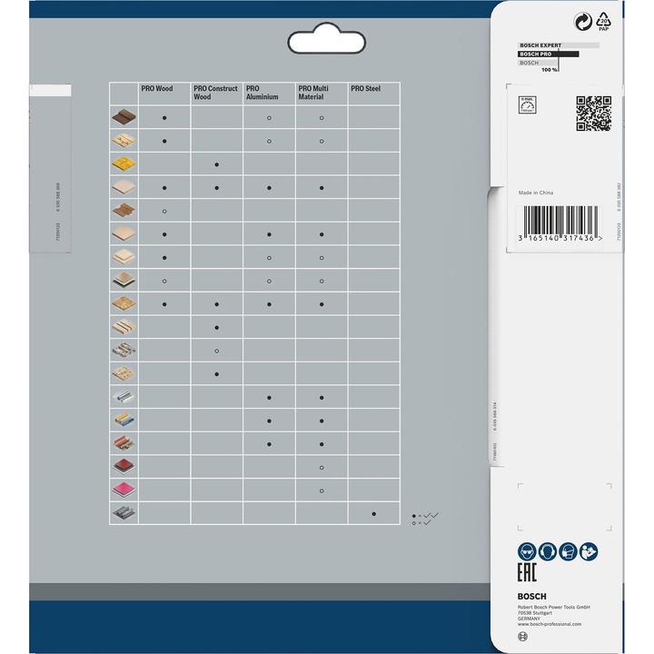 Productafbeelding Bosch Professional Zubehör Cirkelzaagblad Multi Materiaal