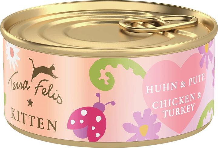 Terra Faelis Nassfutter Kitten Huhn & Pute 70 g (Welpe + Kitten, 1 Stk., 70 g)