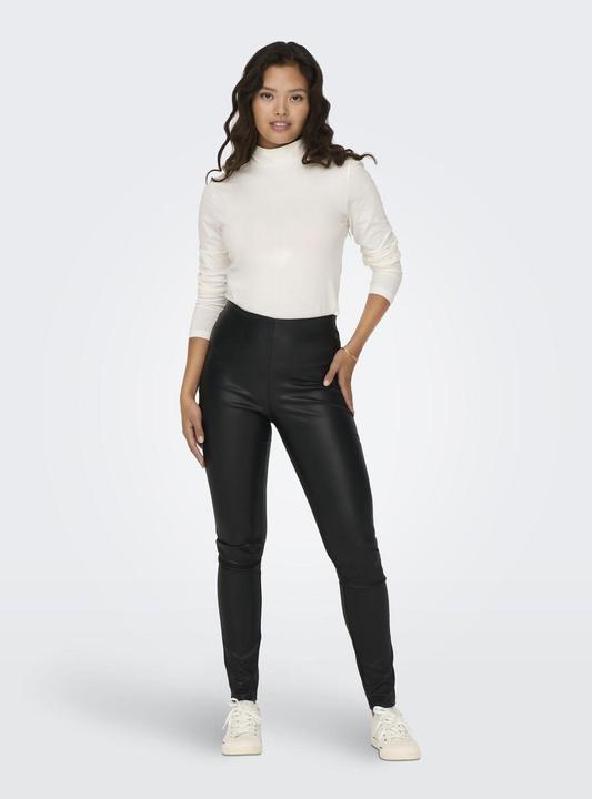 Image du produit JdY Coupe ajustée Taille haute Poignets ajustés Leggings Pantalon aspect cuir (34)