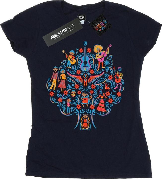 Actual product image Disney Womens/Ladies Coco Tree Pattern Cotton T-Shirt (S)