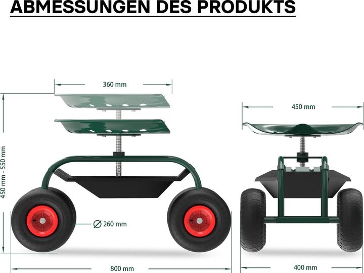 Immagine prodotto Wiltec Gartenwagen (150 kg)