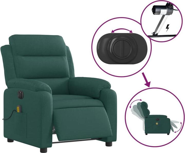 Produktbild VidaXL Massagesessel Elektrisch Stoff