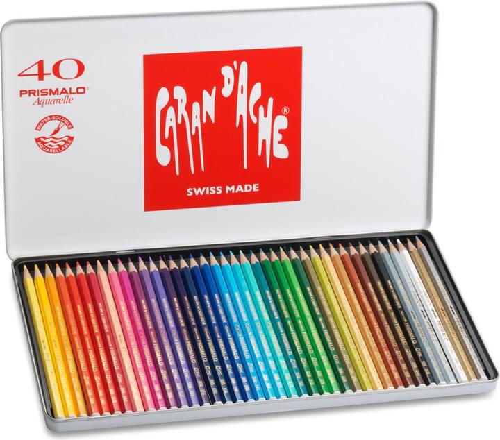 Image du produit Caran d'Ache Prismalo Aquarelle Metallschachtel (Multicolore, 40 x)