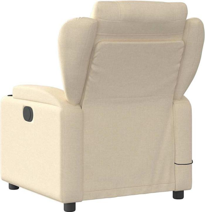 Immagine prodotto VidaXL Poltrona massaggiante in tessuto color crema,Colore: Crema,Materiale: Tessuto (100