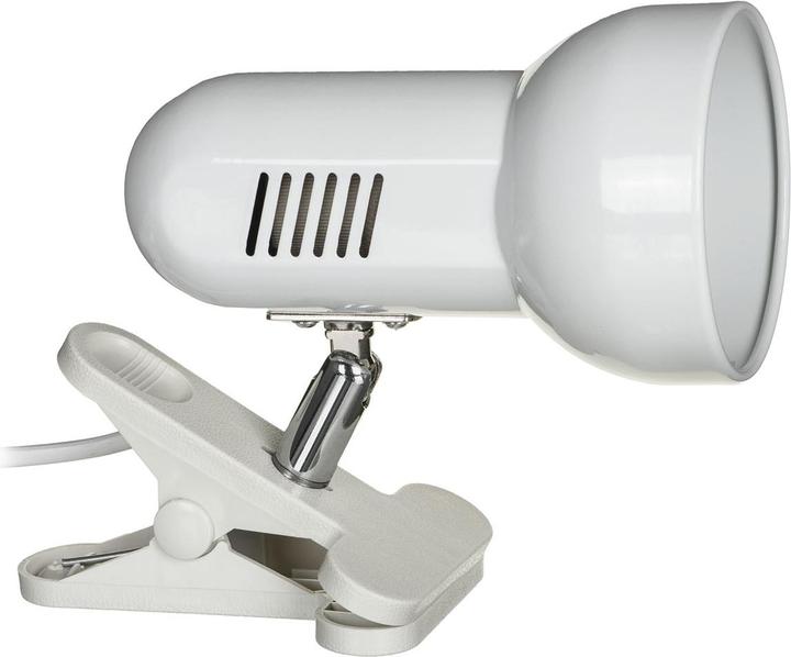Activejet Clip-on Desk Lamp white metal E27 thread (E27)