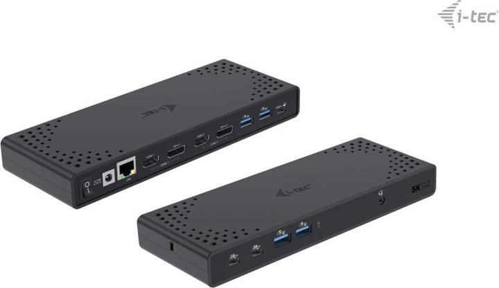 Produktbild i-tec USB-A/-C TB DUAL DOCK DUAL DISPLAY DOCK PD 100W (USB-C, 8 Ports)