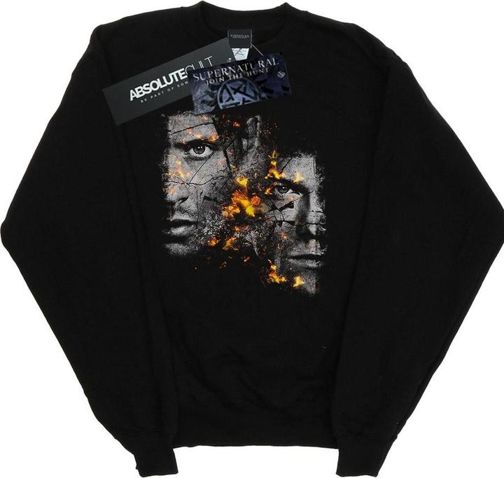 Actual product image Supernatural Womens/Ladies Sam And Dean Fire Sweatshirt (S)