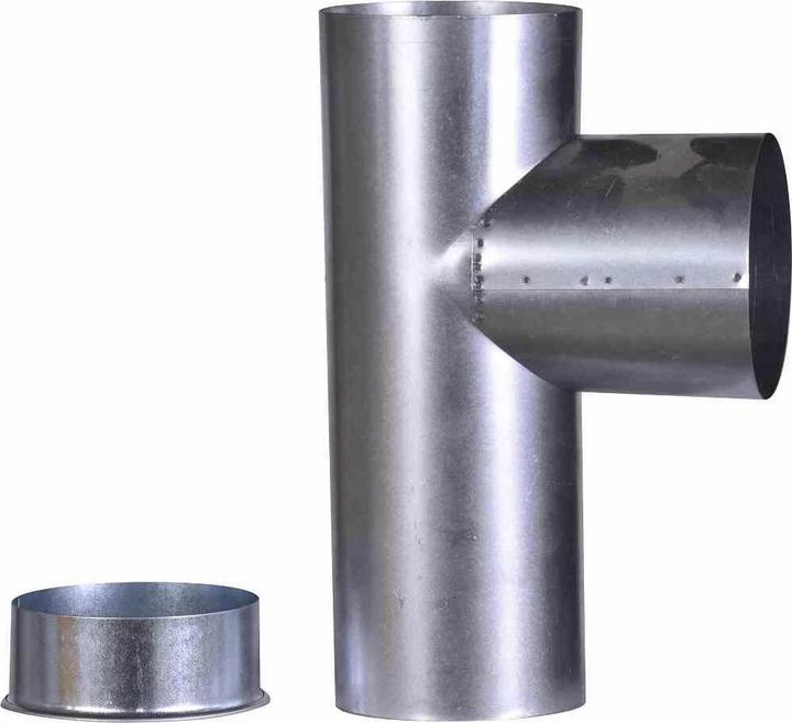 FireFix A120/KK FAL Gomito a capsula, 300 mm, ø 120 mm Tubi per forni in lamiera d'acciaio, spessore 0,6