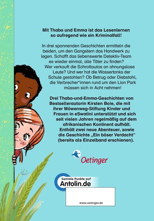 Produktbild Thabo und Emma. 3 Abenteuer in einem Band (Deutsch, Kirsten Boie, Maja Bohn, 2023)
